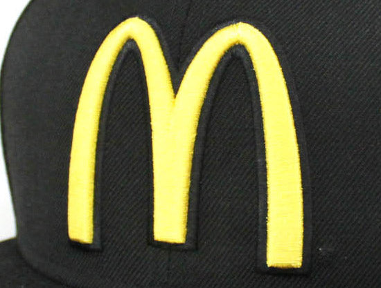McDonalds New Era 59FIFTY Custom Fitted Hats (Jamie McMurray 1 Black Gray Under Brim)