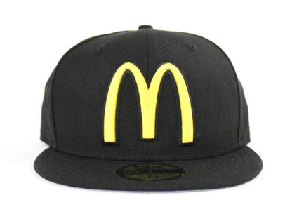 McDonalds New Era 59FIFTY Custom Fitted Hats (Jamie McMurray 1 Black Gray Under Brim)