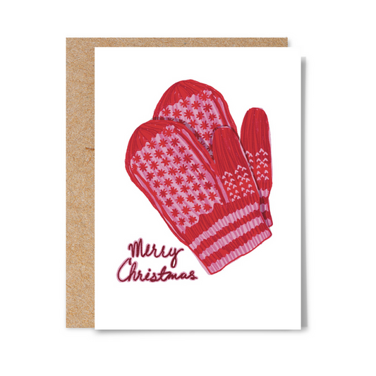 Merry Christmas Mittens Card