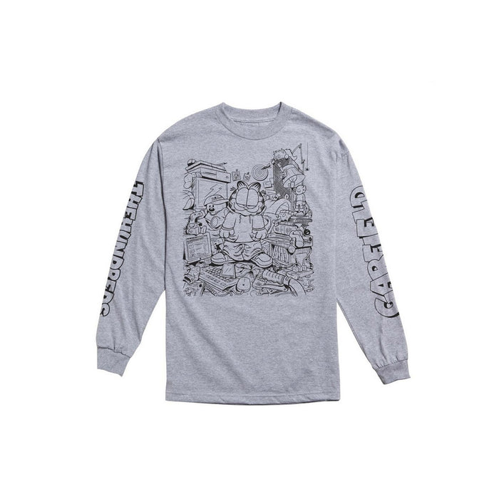Messy Garfield x Hundreds LS T-Shirt (Gray)