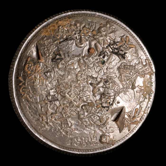 Mexico, Heavily Chop Marked Silver 1 Peso - 1872 CE - Mexico