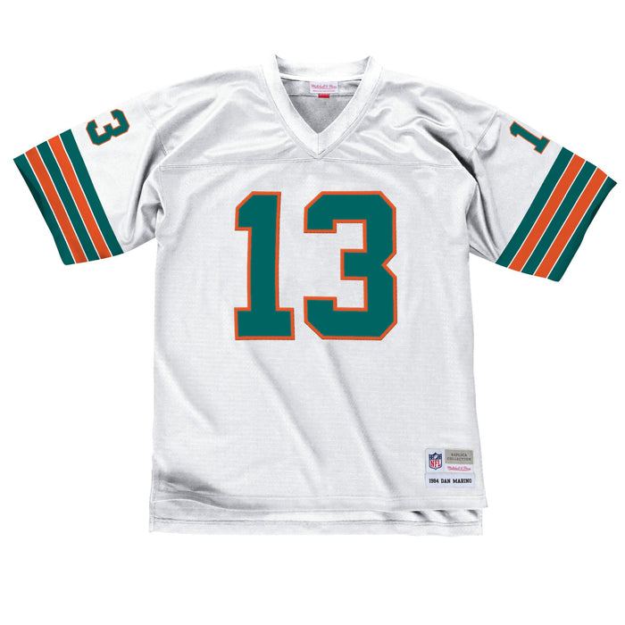Miami Dolphins 1984 #13 Dan Marino Replica Jersey Mitchell and Ness