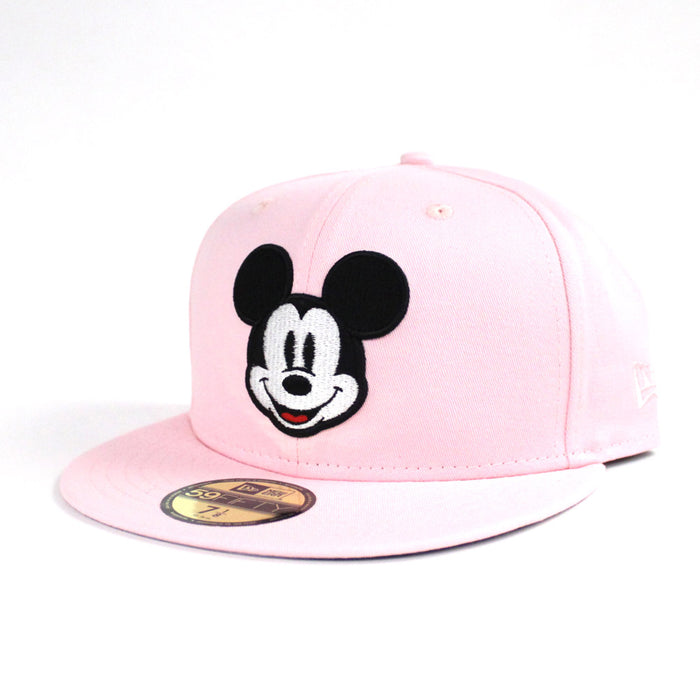 Mickey Mouse New Era 59Fifty Fitted Hat (Pink Gray Under Brim)