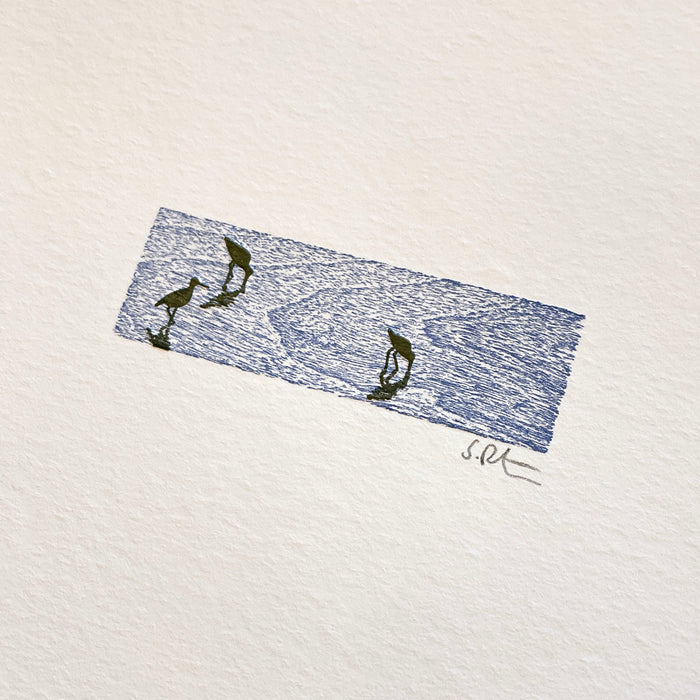 Mini Bird & Wood Block Letterpress Prints