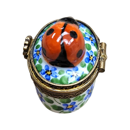 Mini Lady Bug Porcelain Treasure Porcelain Limoges LIMOGES BOXES bugs critters French Trinket Box