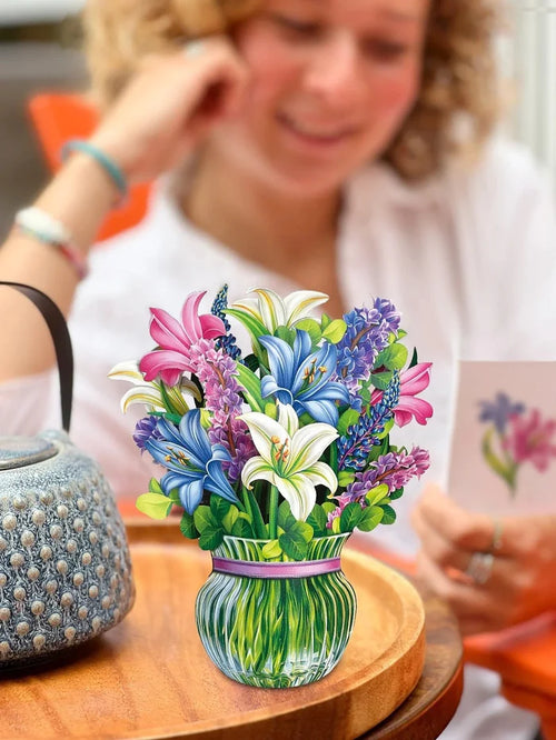 Mini Lilies & Lupines Pop-Up Card