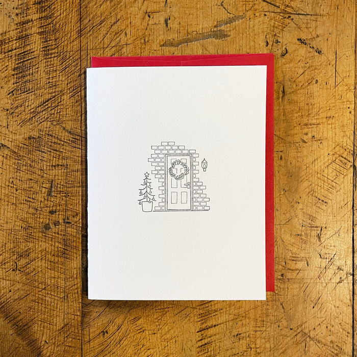 Minimal Adventure Letterpress Holiday Cards