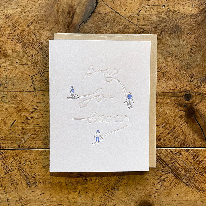 Minimal Adventure Letterpress Holiday Cards