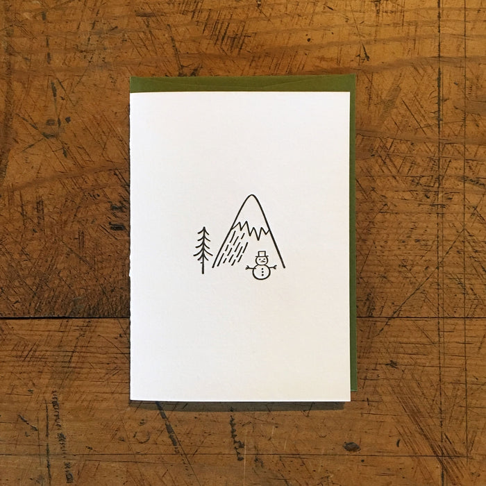 Minimal Adventure Letterpress Holiday Cards