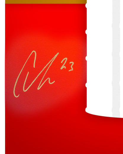 Minimalist 2024 Stanley Cup Florida Panthers Print - Carter Verhaeghe Autographed  - Authenticated