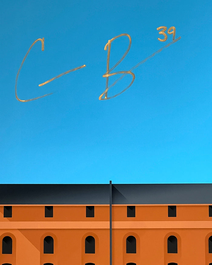 Minimalist Camden Yards Print - Corbin Burnes Autographed