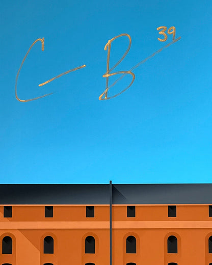 Minimalist Camden Yards Print - Corbin Burnes Autographed