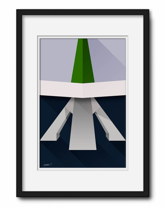 Minimalist Climate Pledge Arena Art Print