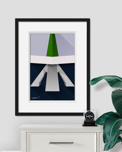 Minimalist Climate Pledge Arena Art Print