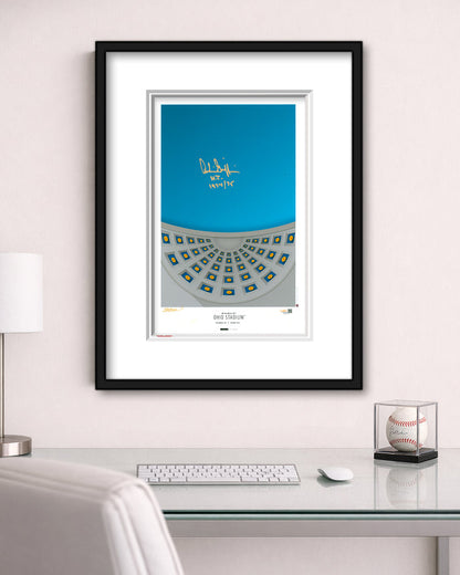 Minimalist Ohio Stadium - Archie Griffin Autographed - Poster Print - Authenticated
