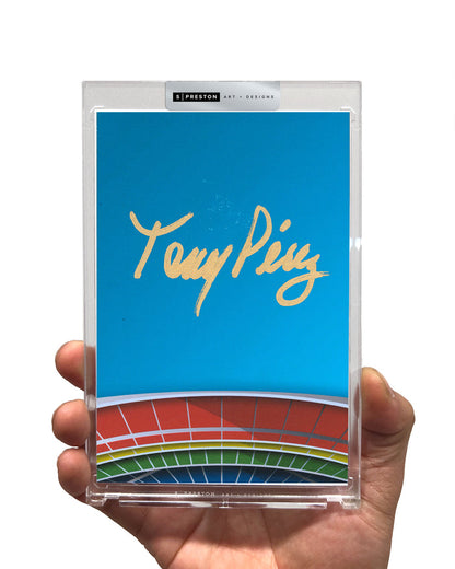 Minimalist Riverfront Stadium - Tony Perez Autograph Slab - Authenticated