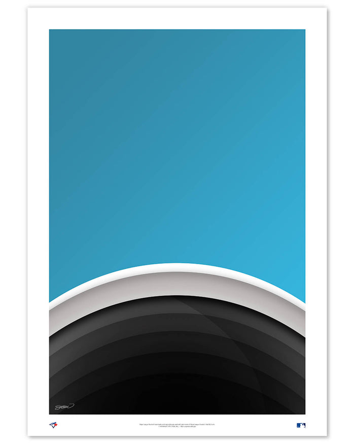 Minimalist Rogers Centre Art Print