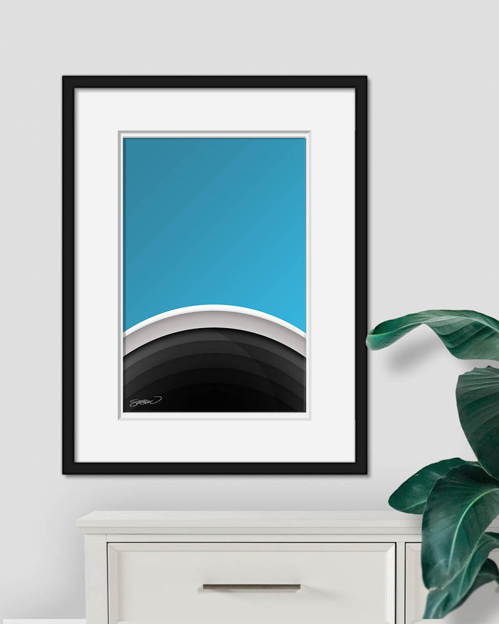 Minimalist Rogers Centre Art Print