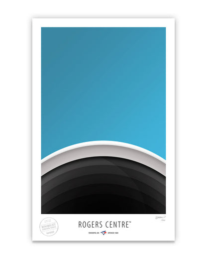 Minimalist Rogers Centre Art Print