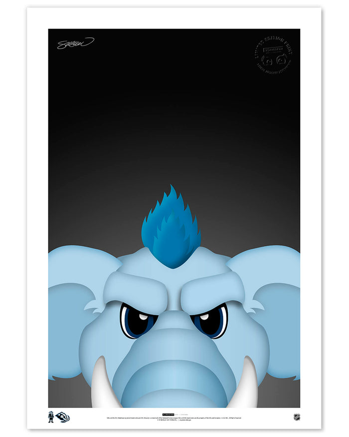 Minimalist Tusky Art Print