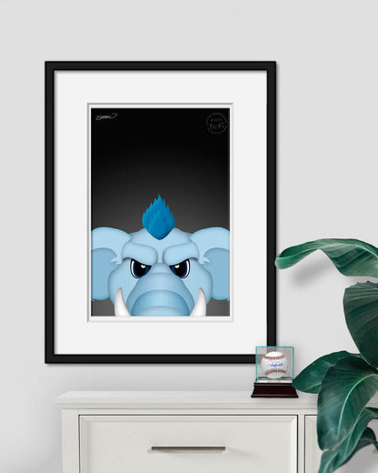 Minimalist Tusky Art Print