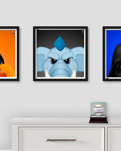 Minimalist Tusky Art Print