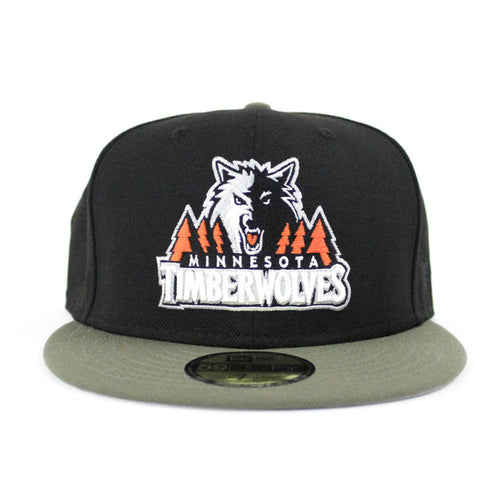 Minnesota TimberWolves New Era 59Fifty Fitted Hat (FOAMPOSITE PRO SEQUOIA Gray Under Brim)