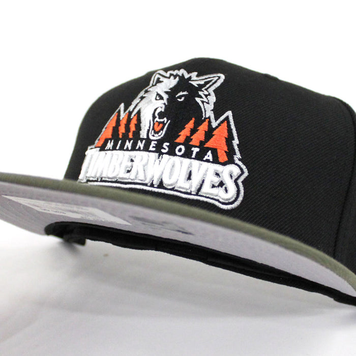 Minnesota TimberWolves New Era 59Fifty Fitted Hat (FOAMPOSITE PRO SEQUOIA Gray Under Brim)