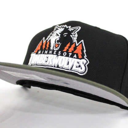 Minnesota TimberWolves New Era 59Fifty Fitted Hat (FOAMPOSITE PRO SEQUOIA Gray Under Brim)