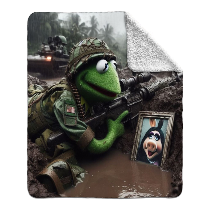 Missing Miss Piggy Fleece Blanket