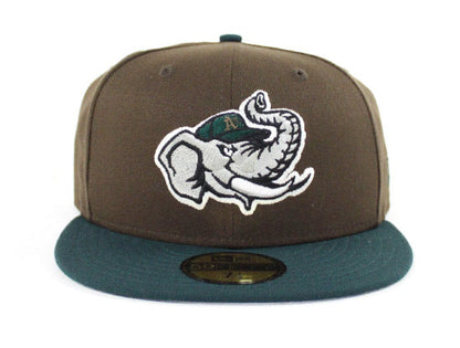 Modesto Athletics New Era 59Fifty Fitted Hat (Beef and Broccoli Gray Under Brim)