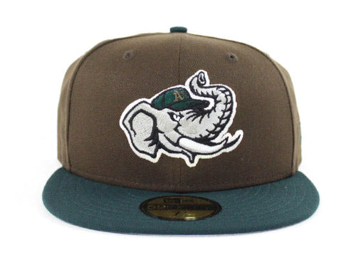 Modesto Athletics New Era 59Fifty Fitted Hat (Beef and Broccoli Gray Under Brim)