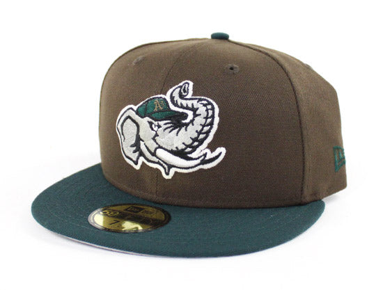 Modesto Athletics New Era 59Fifty Fitted Hat (Beef and Broccoli Gray Under Brim)