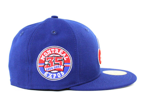 Montreal Expos 35th Anniversary New Era Fitted 59Fifty hat (2000 RETRO GRAY UNDER BRIM)