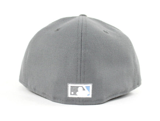 Montreal Expos New Era 59Fifty Fitted Hat (Jordan 12 Retro Grey University Blue Gray Under Brim)