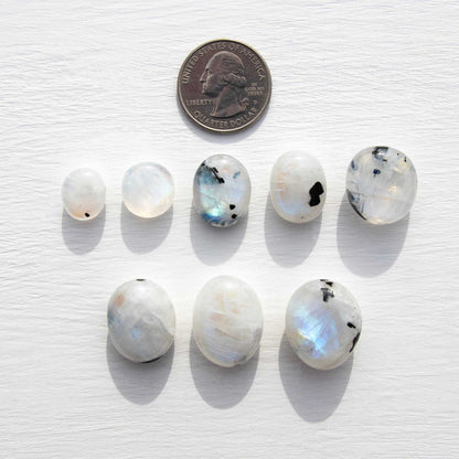 Moonstone - Rainbow, A Grade, Blue Flash, Tumbled Stone(s)