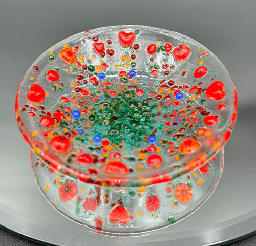 Murrini Trinket Tray Vibrant Red