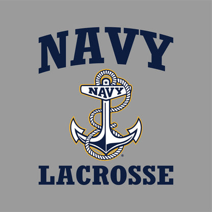 Navy Anchor Lacrosse Ladies T-Shirt