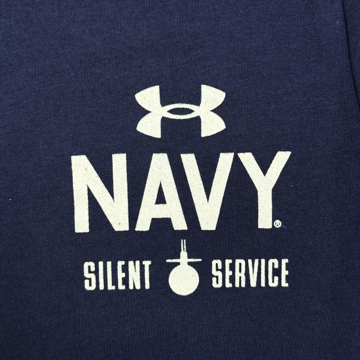 Navy Under Armour Anchor Silent Service Performance Cotton T-Shirt (Navy)