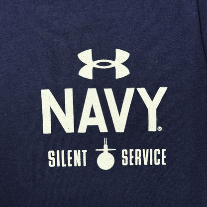 Navy Under Armour Anchor Silent Service Performance Cotton T-Shirt (Navy)
