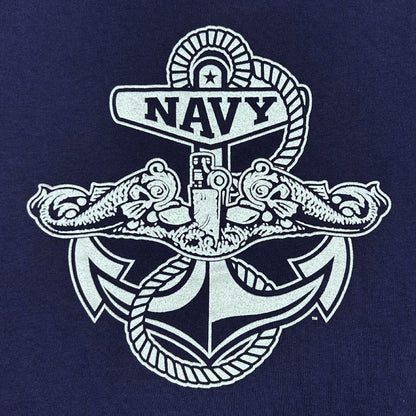 Navy Under Armour Anchor Silent Service Performance Cotton T-Shirt (Navy)