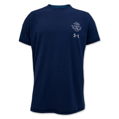 Navy Under Armour Anchor Silent Service Spine Tech T-Shirt (Navy)
