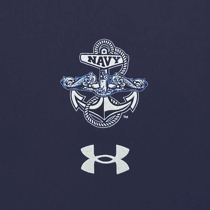 Navy Under Armour Anchor Silent Service Spine Tech T-Shirt (Navy)