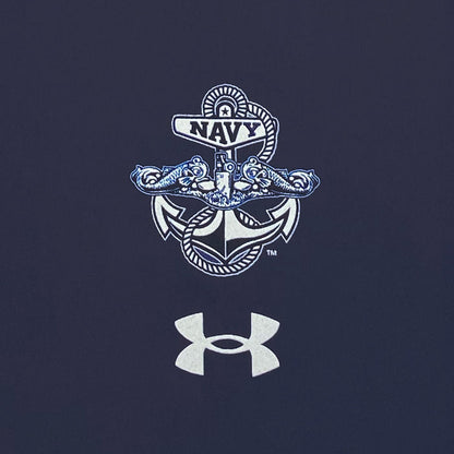 Navy Under Armour Anchor Silent Service Spine Tech T-Shirt (Navy)