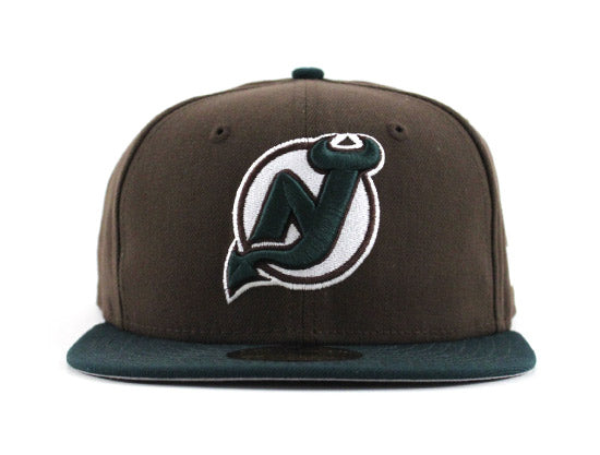 New Jersey Devils New Era 59FIFTY Fitted Hat (BEEF & BROC GRAY UNDER BRIM)