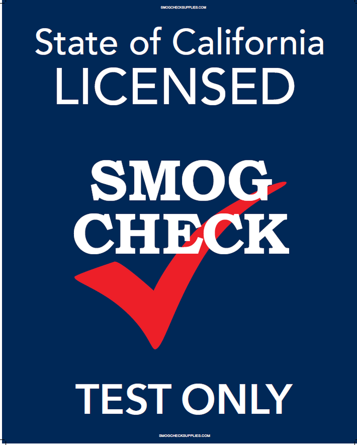 NEW BLUE B.A.R. REQUIRED TEST ONLY SIGN