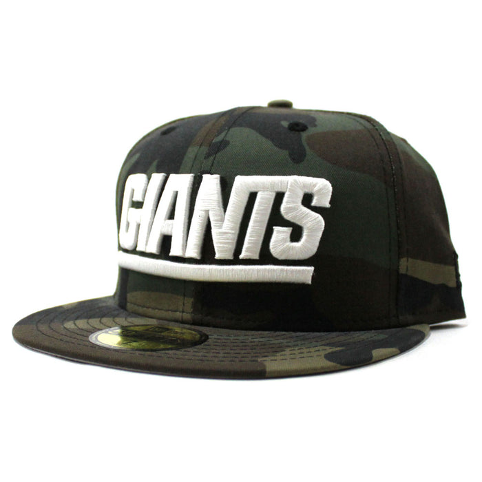 New York Giants 59Fifty New Era Fitted Hat (Camo Gray Under Brim)
