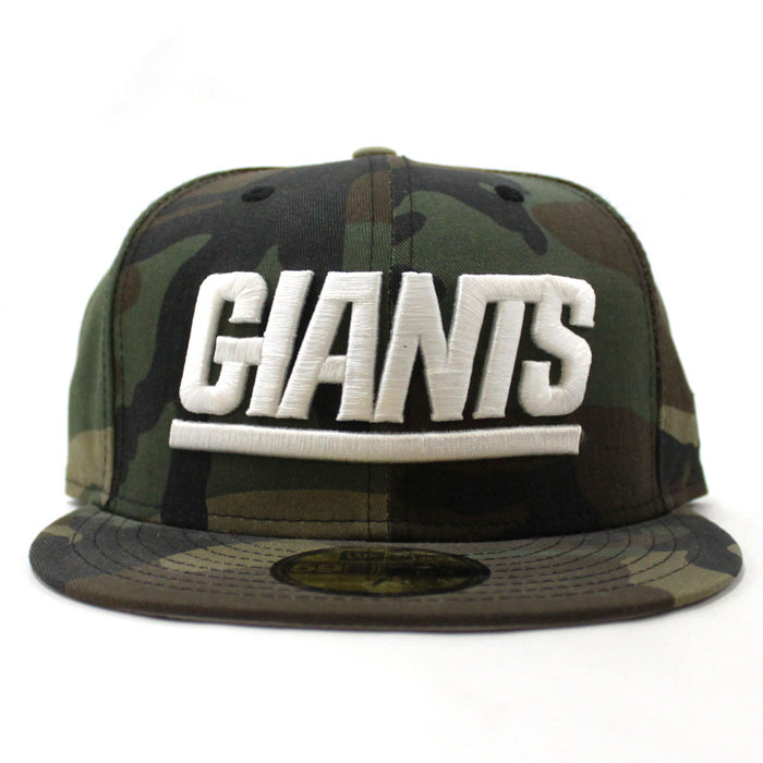 New York Giants 59Fifty New Era Fitted Hat (Camo Gray Under Brim)