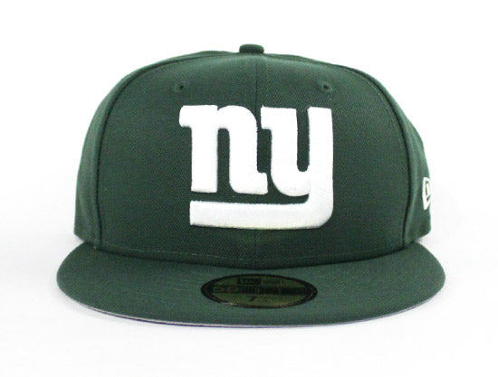 New York Giants New Era 59Fifty Fitted Hat (Jets Color Way Gray Under Brim)