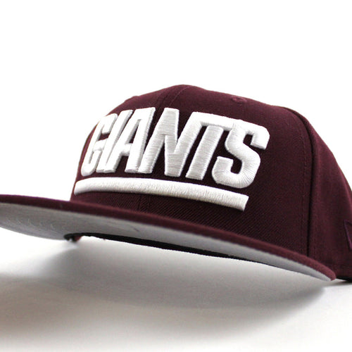 New York Giants New Era 59Fifty Fitted Hat (Maroon Gray Under Brim)